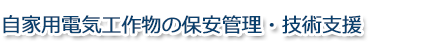 自家用電気工作物の保安管理・技術支援